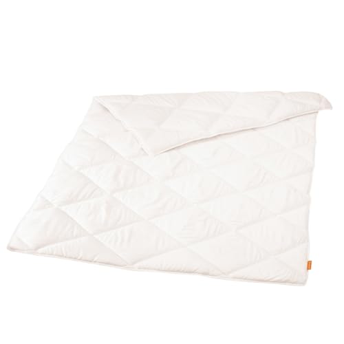 sleepling Ganzjahresdecke zu 100% aus Lyocell Tencel medium Bettdecke 155 x 220 cm, weiß von sleepling