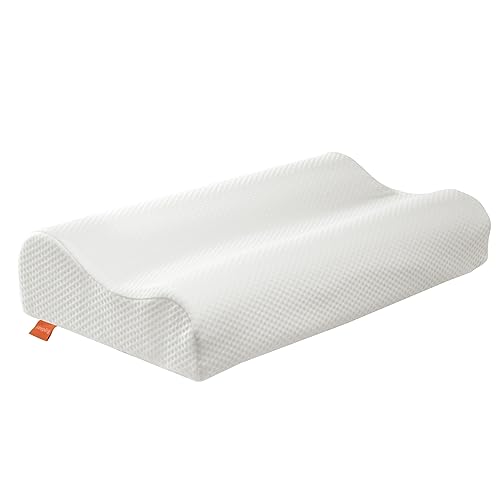 sleepling Orthopädisches Schlafkissen, passend für Bezüge 40 x 80 cm, Höheneinstellbares Memory Foam Nackenstützkissen Seitenschläferkissen, Ergonomisches Kopfkissen Antischnarchkissen von sleepling