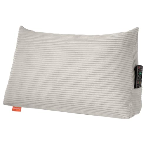 sleepling Rückenkissen Cord Optik, Keilkissen für Bett und Sofa, Lendenkissen, dreieckiges Lesekissen, Kissen mit abnehmbarem waschbarem Bezug, Seitenfach, 70 cm breit, beige sleepling Rückenkissen Cord Optik, Keilkissen für Bett und Sofa, Lendenkissen, dreieckiges Lesekissen, Kissen mit abnehmbarem waschbarem Bezug, Seitenfach, 70 cm breit, beige von sleepling