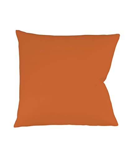 sleepling Satin Kissenbezug, Kissenhülle aus 100% seidig weicher Baumwolle, Bezug Kissen Kopfkissen, 60 Grad, Ökotex 100, Made in EU, 50 x 50 cm, Terra von sleepling
