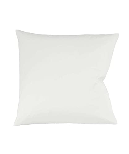 sleepling Satin Kissenbezug, Kissenhülle aus 100% seidig weicher Baumwolle, Bezug Kissen Kopfkissen, 60 Grad, Ökotex 100, Made in EU, 50 x 50 cm, naturweiß von sleepling