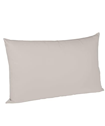 sleepling Satin Kissenbezug, Kissenhülle aus 100% seidig weicher Baumwolle, Bezug Kissen Kopfkissen, 60 Grad, Ökotex 100, Made in EU, 50 x 70 cm, Porzellan von sleepling