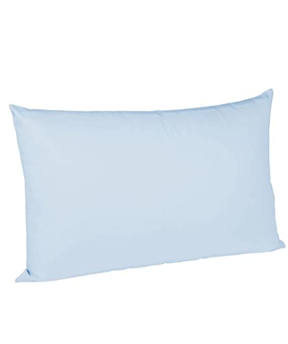 sleepling Satin Kissenbezug, Kissenhülle aus 100% seidig weicher Baumwolle, Bezug Kissen Kopfkissen, 60 Grad, Ökotex 100, Made in EU, 50 x 70 cm, bleu von sleepling