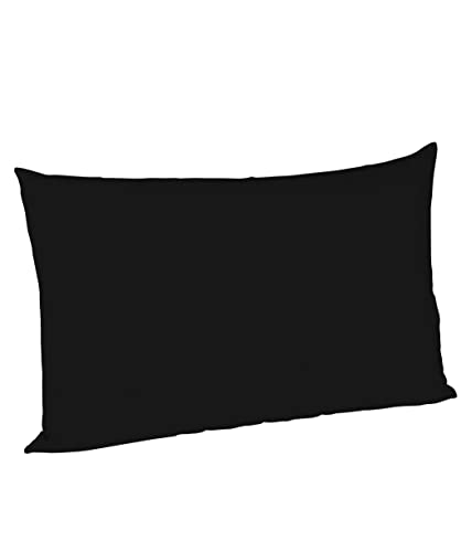 sleepling Satin Kissenbezug, Kissenhülle aus 100% seidig weicher Baumwolle, Bezug Kissen Kopfkissen, 60 Grad, Ökotex 100, Made in EU, 50 x 70 cm, schwarz von sleepling