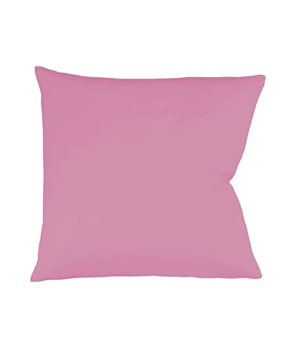 sleepling Satin Kissenbezug, Kissenhülle aus 100% seidig weicher Baumwolle, Bezug Kissen Kopfkissen, 60 Grad, Ökotex 100, Made in EU, 60 x 60 cm, pink von sleepling
