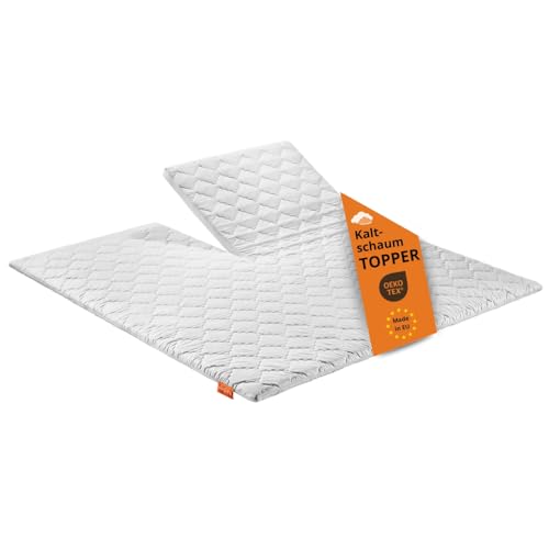 sleepling Split Topper 180x200 Kaltschaum, Matratzentopper 6cm dick, orthopädische Matratzenauflage, für alle Matratzen und Betten, Made in EU, Ökotex, Waschbar 60 Grad von sleepling
