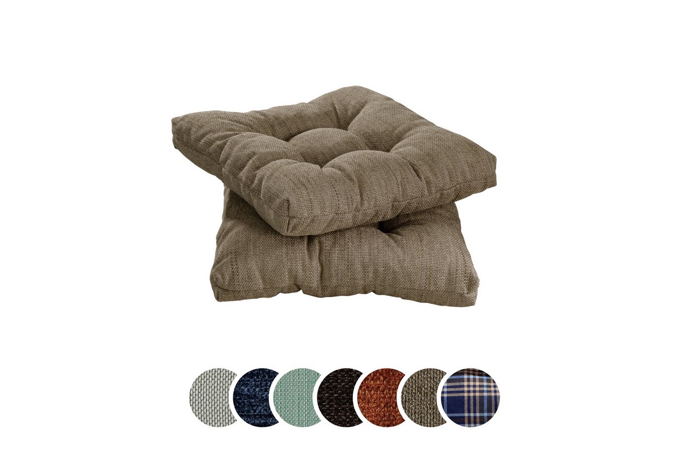 sleepling Stuhlkissen Sitzkissen, aus hochwertigem Möbelstoff für hohen Sitzkomfort, langlebig, waschbar von sleepling