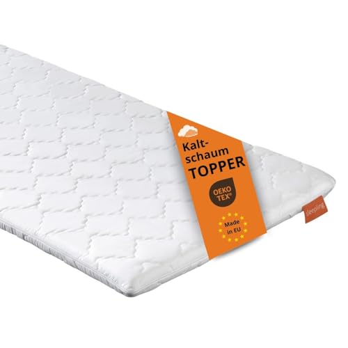 sleepling Topper 160x200 Kaltschaum, Matratzentopper 6cm dick, orthopädische Matratzenauflage, für alle Matratzen und Betten, Made in EU, Ökotex, Waschbar 60 Grad von sleepling