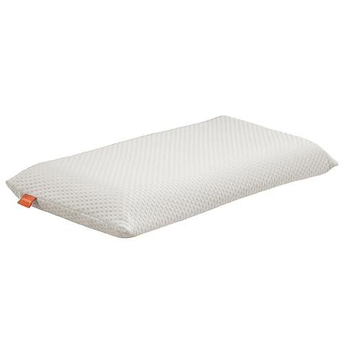 sleepling orthopädisches Nackenstützkissen, Visco Kissen 40 x 80 cm, höhenverstellbares viskoelastisches Kopfkissen, Memory Foam, waschbar, Ökotex, Made in EU, weiß von sleepling