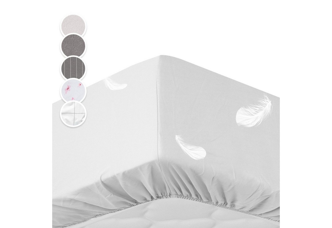 Bettlaken Soft Wonder-Edition, sleepwise, Mikrofaser, Gummizug: rundum, (1 Stück), Bettlaken mit Gummizug von sleepwise