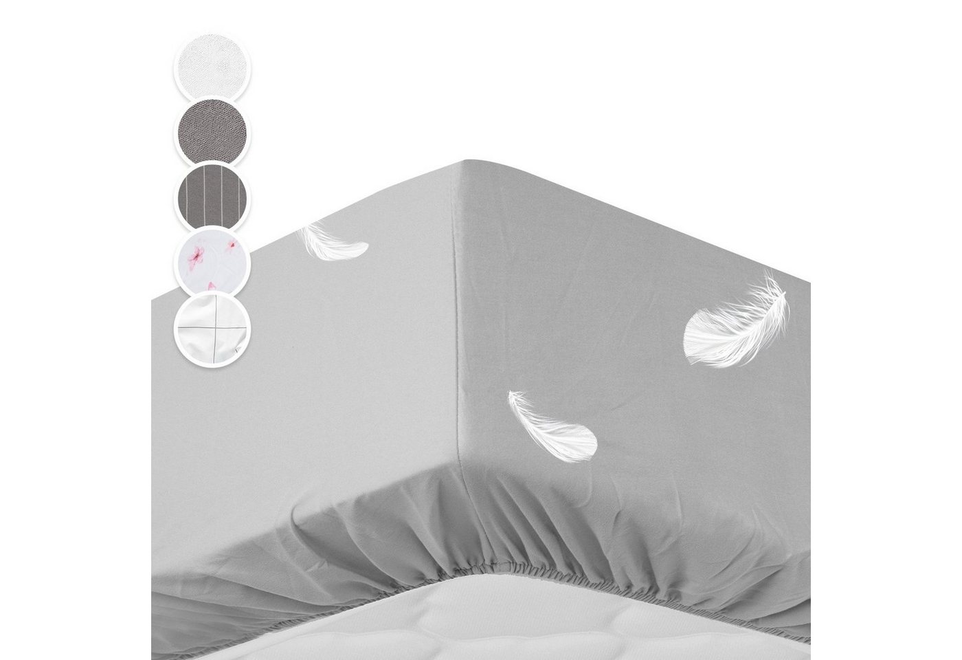 Bettlaken Soft Wonder-Edition, sleepwise, Mikrofaser, Gummizug: rundum, (1 Stück), Bettlaken mit Gummizug von sleepwise