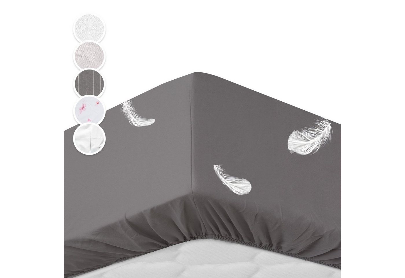 Bettlaken Soft Wonder-Edition, sleepwise, Mikrofaser-Fleece, Gummizug: rundum, (1 Stück), Bettlaken mit Gummizug von sleepwise