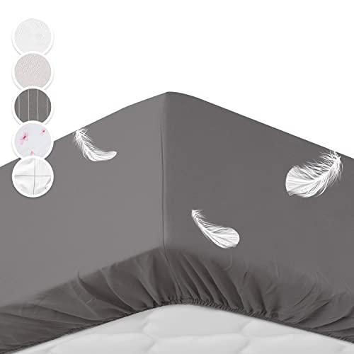 Sleepwise Soft Wonder Spannbettlaken, Oeko-TEX® Mikrofaser Bettlaken, Topper Spannbettlaken, King Size Leintuch, Bed Sheets Atmungsaktiv, Antistatisch & Hypoallergen, Bettlaken 140-160x200 cm von sleepwise