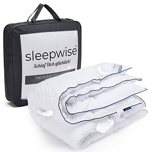 sleepwise Decke Bettdecke 135x200 4 Jahreszeiten - ÖKOTEX Fluffige, Superweiche, Antiallergische Bettdecke - Ganzjahresdecke aus Mikrofaser für Sommer - Bettdecken, Duvet von sleepwise