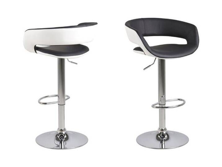 Actona »Grace« Barhocker höhenverstellbar 54,5x104x48,5 cm / schwarz-weiss Actona »Grace« Barhocker höhenverstellbar 54,5x104x48,5 cm / schwarz-weiss von slewo