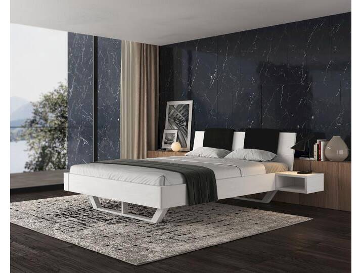 BlackWood »Dolce Vita I WHITE-EDITION« Massivholzbett 140x200 cm / Wildeiche weiss / mit Kissen 2er-Set BlackWood »Dolce Vita I WHITE-EDITION« Massivholzbett 140x200 cm / Wildeiche weiss / mit Kissen 2er-Set von slewo