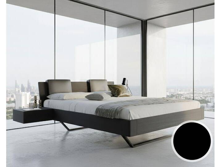 BlackWood »Dolce Vita IV BLACK-EDITION« Massivholzbett 160x200 cm / Wildeiche schwarz / mit Kissen 2er-Set BlackWood »Dolce Vita IV BLACK-EDITION« Massivholzbett 160x200 cm / Wildeiche schwarz / mit Kissen 2er-Set von slewo