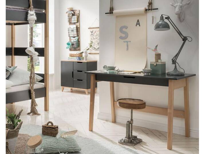 INFANSKIDS »Infanscolor« Kinderzimmer Schreibtisch anthrazit anthrazit-Buche INFANSKIDS »Infanscolor« Kinderzimmer Schreibtisch anthrazit anthrazit-Buche von slewo