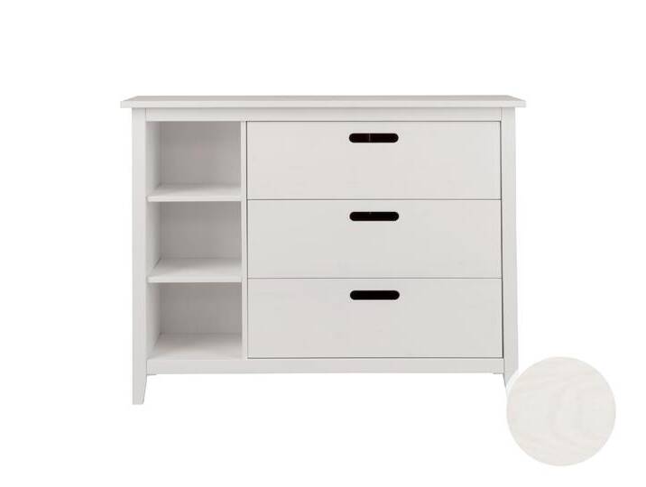 INFANSKIDS »Solvita« Kommode III weiss gewachst von slewo