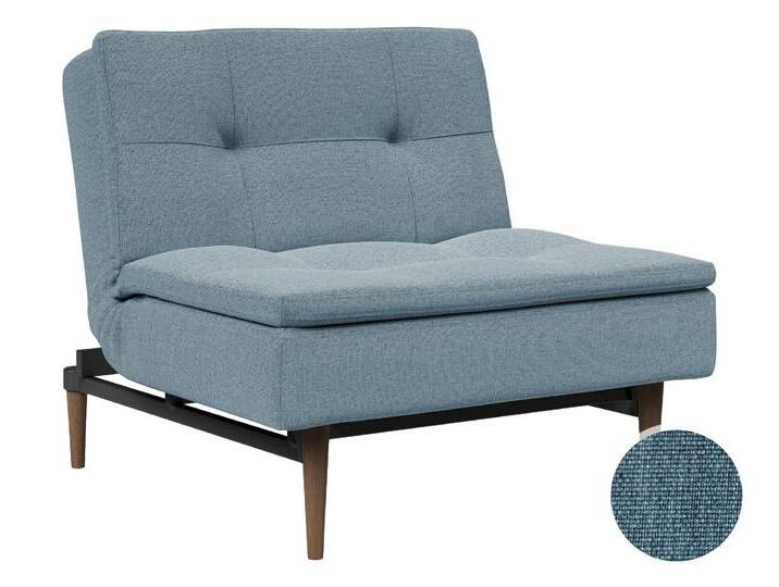 Innovation »Dublexo« Stuhl Styletto Helles Holz/Schwarz / 527 Mixed-Dance Natur von slewo