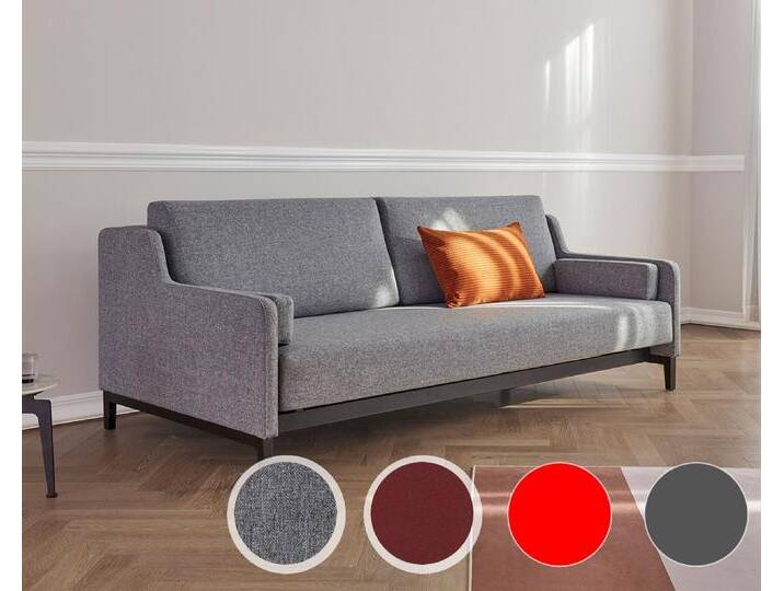 Innovation »Hermod« Klappsofa 561 Twist Rust Red von slewo