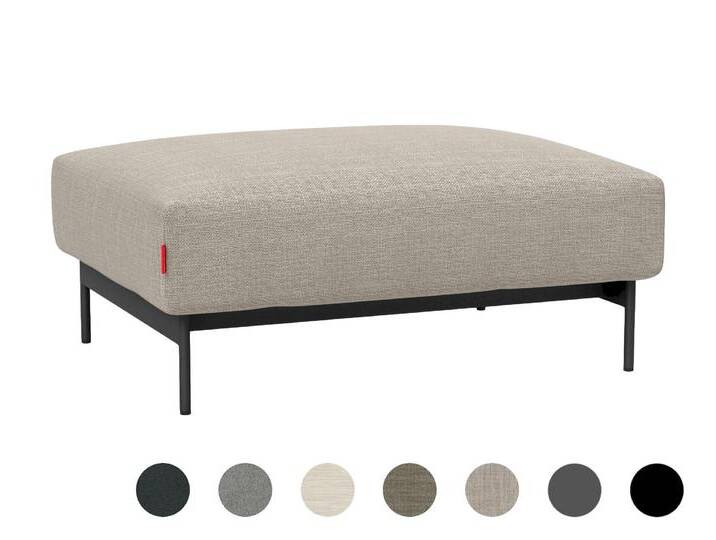 Innovation »Malloy« Ottomane 578 Kenya Taupe von slewo