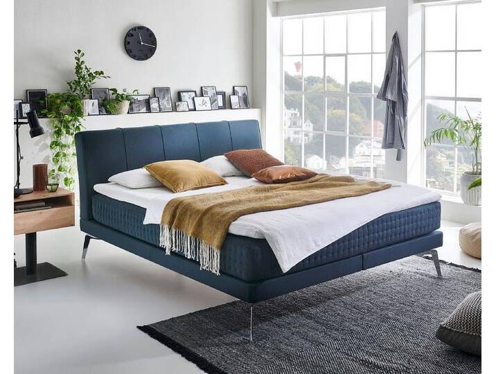 Kamjo »Nightflight« Boxspringbett inkl. Topper 180x200 cm / H3/H4 / Anouk khaki Kamjo »Nightflight« Boxspringbett inkl. Topper 180x200 cm / H3/H4 / Anouk khaki von slewo