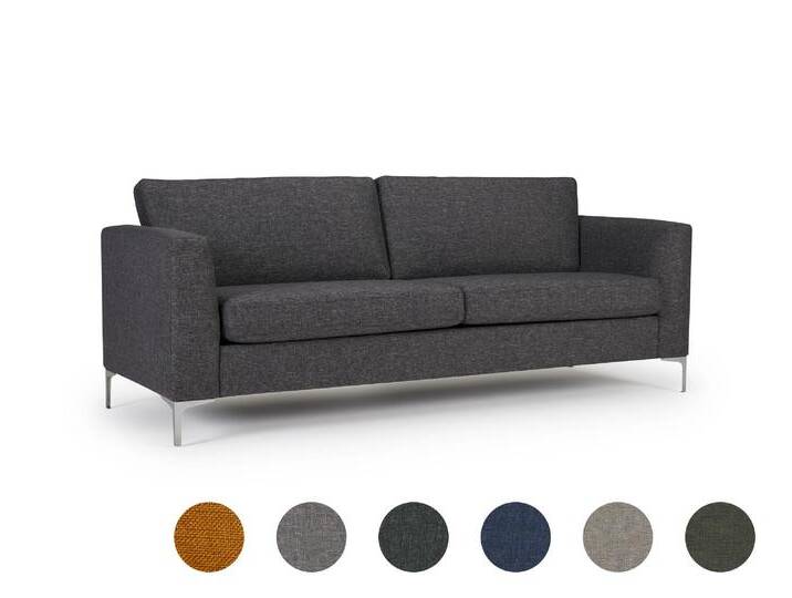 Kragelund »Shea« Couch 2-Sitzer / 154 x 83 x 80 cm / Stoff 244 Sand von slewo