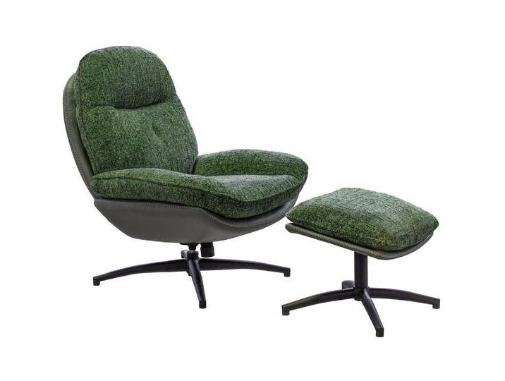 La Casa »Rockdale« Drehsessel und Hocker 2er-Set von slewo