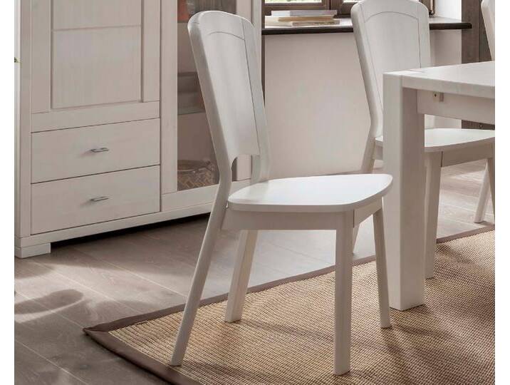 MassivHolz »Vita« Stuhl weiß 58x97x41 cm MassivHolz »Vita« Stuhl weiß 58x97x41 cm von slewo