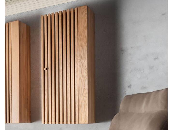 Massivholz »Ascona« Hängevitrine I 45x120x33 cm / Anschlag links von slewo