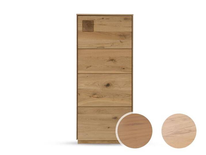 Massivholz »Davos« Highboard IV Wildeiche natur geölt / Anschlag rechts Massivholz »Davos« Highboard IV Wildeiche natur geölt / Anschlag rechts von slewo