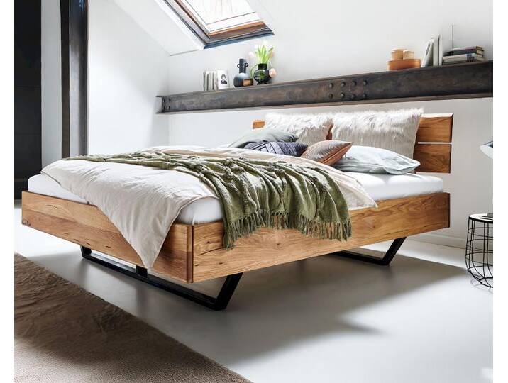 Massivholz »Dreamwood« Wildeiche Massivholzbett 140x200 cm von slewo