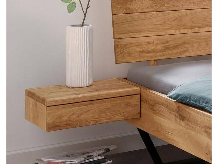 Massivholz »La Dolce Vita I« Wildeiche Nachttisch 45x16x34 cm von slewo