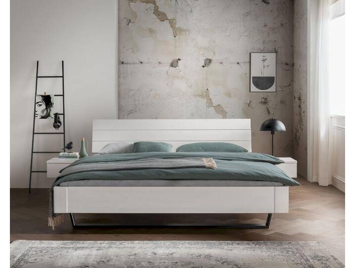 Massivholz »La Dolce Vita VIII WHITE-EDITION« Kiefer Massivholzbett 140x200 cm von slewo