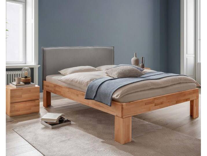 Massivholz »Los Angeles VI« Kernbuche Massivholzbett 140x200 cm / 25 cm Massivholz »Los Angeles VI« Kernbuche Massivholzbett 140x200 cm / 25 cm von slewo