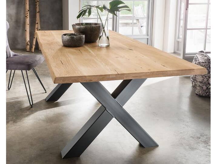 Massivholz »Monaco« Tabula Rasa Esstisch 4 cm / voll massiv / Wildeiche natur / 220x100 cm Massivholz »Monaco« Tabula Rasa Esstisch 4 cm / voll massiv / Wildeiche natur / 220x100 cm von slewo