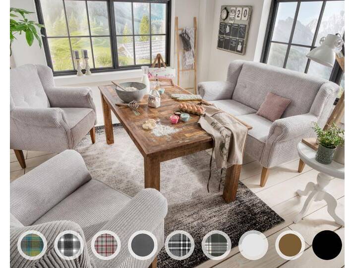 Massivholz »Pavolo« Tischsofa 2-Sitzer / PK K 1632 / Buche natur von slewo