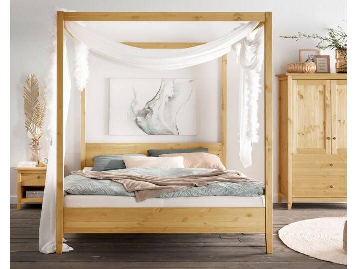 Massivholz »Solvita« Himmelbett laugenfarbig – erhältlich in 10 Größen Massivholz »Solvita« Himmelbett laugenfarbig – erhältlich in 10 Größen von slewo