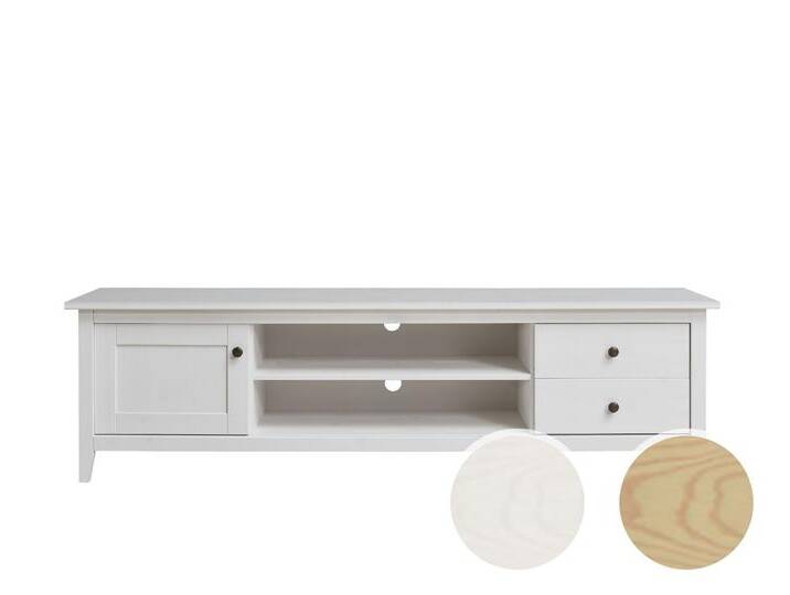 Massivholz »Solvita« TV Lowboard II Kiefer weiß Massivholz »Solvita« TV Lowboard II Kiefer weiß von slewo