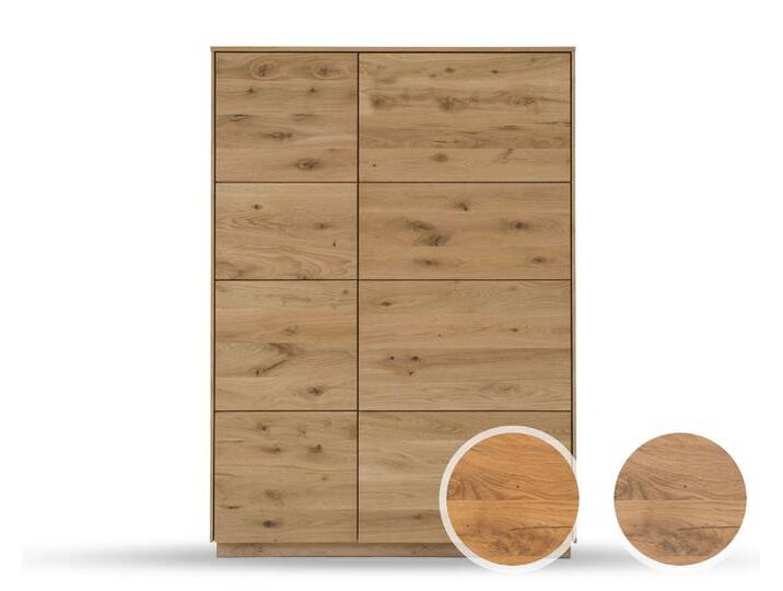 Massivholz »St. Gallen« Highboard II geschlossen – erhältlich in 2 Ausführungen von slewo