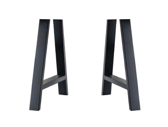 Massivholz »Tabula Rasa« Untergestell X-Spindel klein / 80x73x10 160-200 cm von slewo