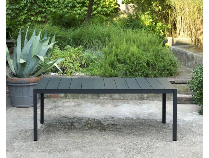 NARDI »Rio« Alu-Garten-Tisch ausziehbar 140 cm / anthrazit NARDI »Rio« Alu-Garten-Tisch ausziehbar 140 cm / anthrazit von slewo