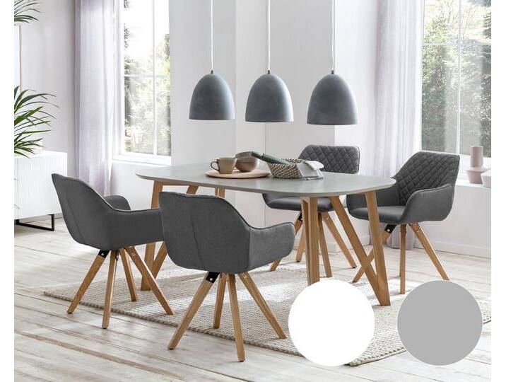 SalesFever »Aino« Esstisch weiß / 120x80 cm von slewo