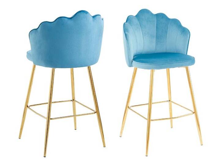 SalesFever »Arielle« Barhocker 2er-Set blau SalesFever »Arielle« Barhocker 2er-Set blau von slewo