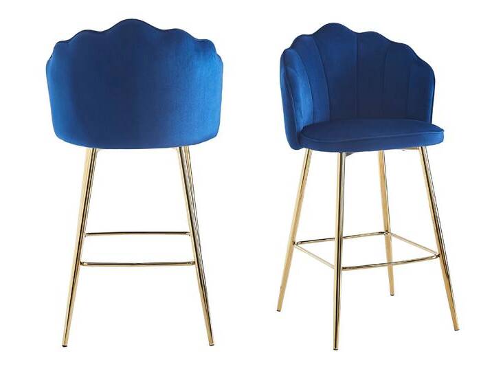 SalesFever »Arielle« Barhocker 2er-Set dunkelblau 52x100x54 cm SalesFever »Arielle« Barhocker 2er-Set dunkelblau 52x100x54 cm von slewo