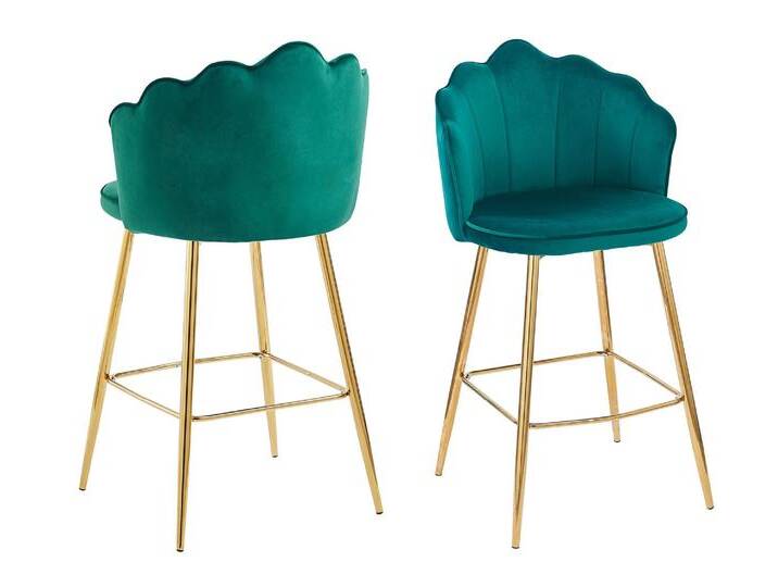 SalesFever »Arielle« Barhocker 2er-Set grün 52x100x54 cm SalesFever »Arielle« Barhocker 2er-Set grün 52x100x54 cm von slewo