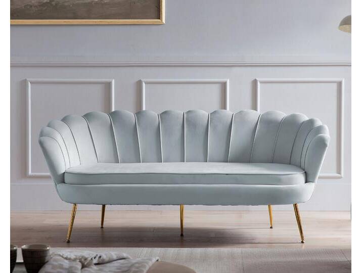 SalesFever »Arielle« Sofa hellgrau 2-Sitzer von slewo