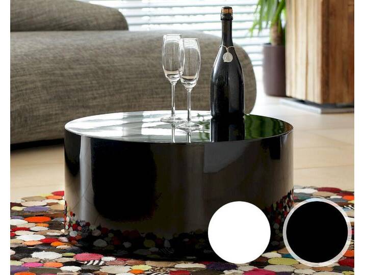 SalesFever »Black&White« Couchtisch rund weiß von slewo