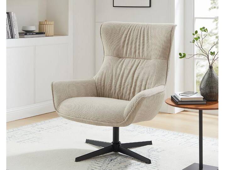 SalesFever »Candida« Drehsessel beige 85x103x82 cm von slewo